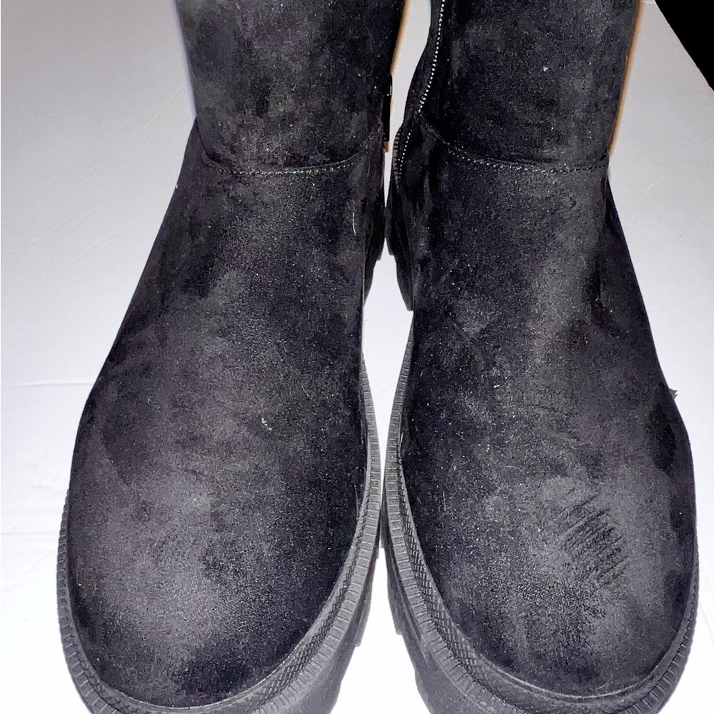 Target Black Faux Fur Lined Boots